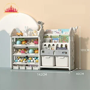 New Design Lovely Plastic Kids Furniture Toys Clothes Storage Cabinet SL08C011
