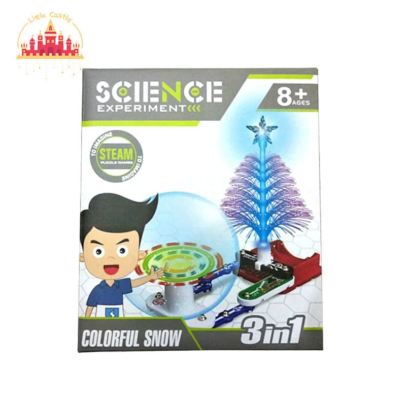 High Quality Science Electronic Circuits Toy Assembly Foam Ball Launcher Building Block Toy SL17A011
