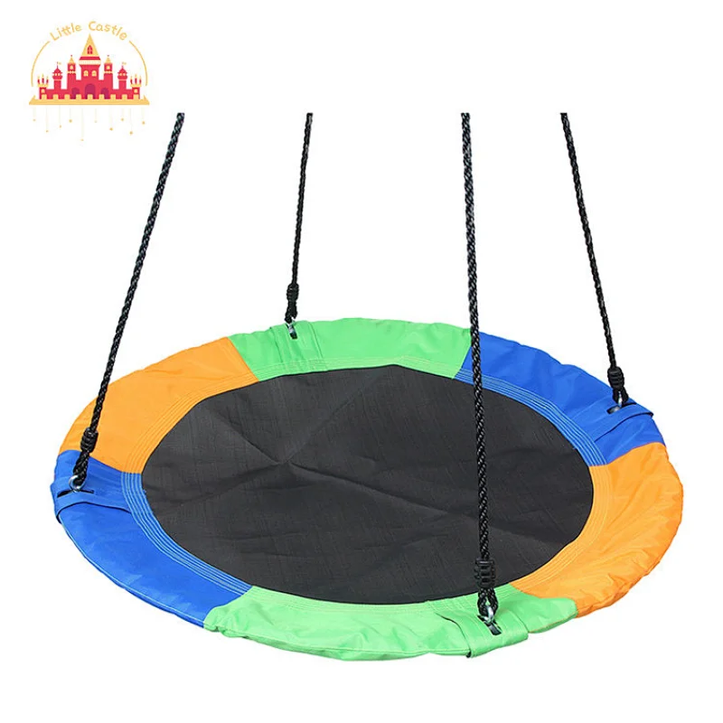 Diameter 100 cm Outdoor Hanging Bird Nest Webbing Round Swing For Kids M18A018