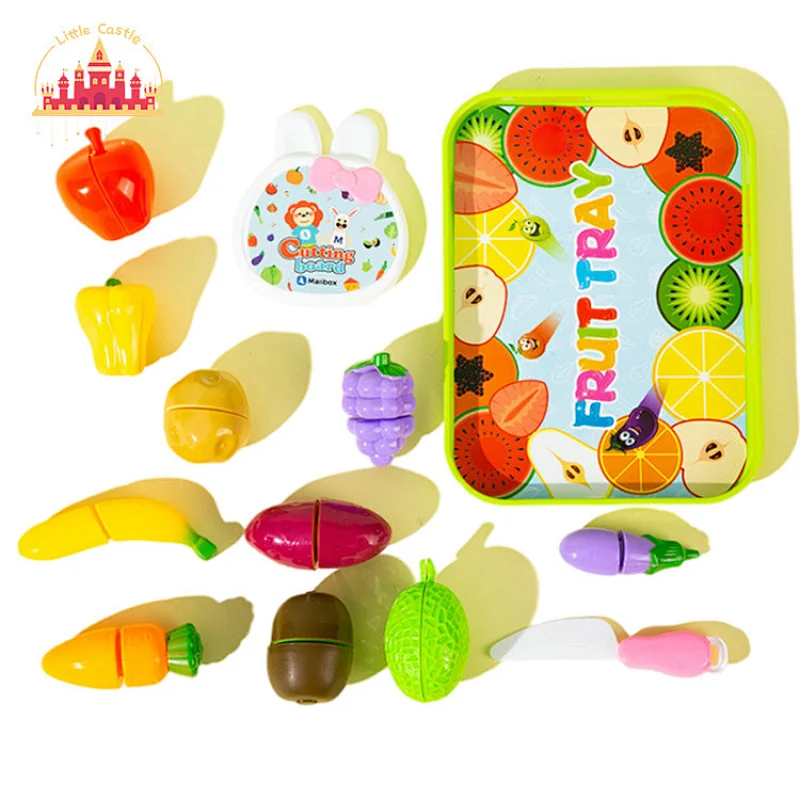High Quality Plastic Food Model Simulation Cutting Fruit Kitchen Set Toys For Kids P22A003