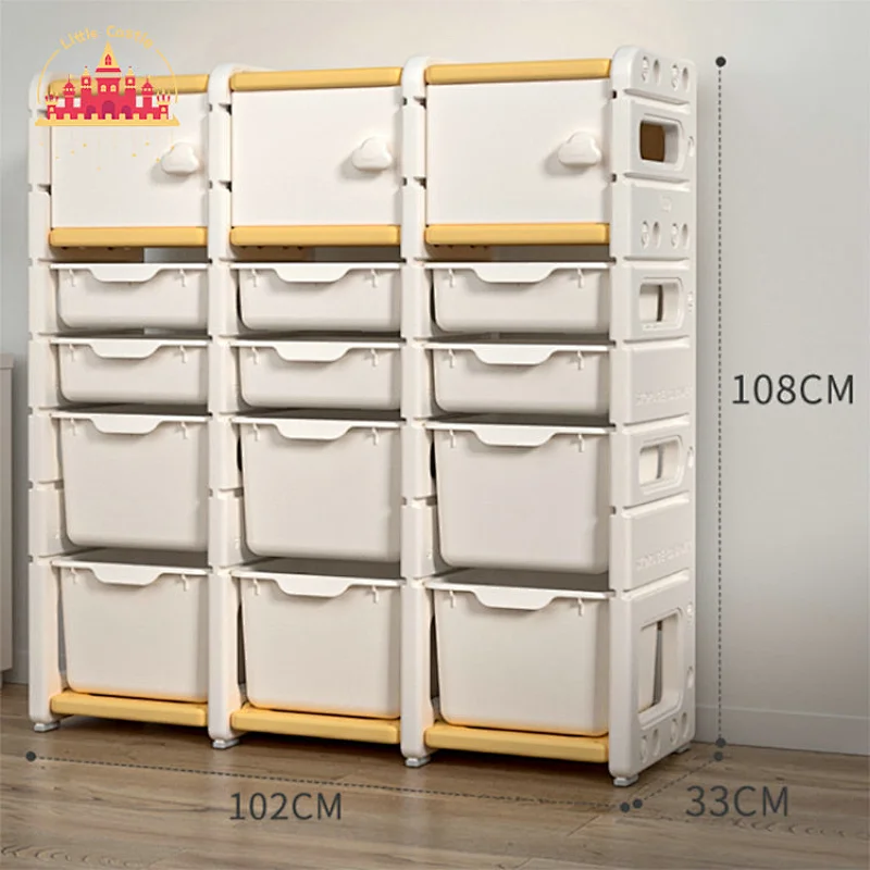 High Quality 7 Diffrent Size Plastic Toronto Grey Kids Storage Cabinet SL08C007
