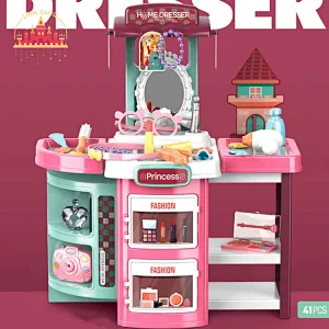 New Item Happy Kitchen Plastic Kitchen Cabinet Toy with Spray SL10D098