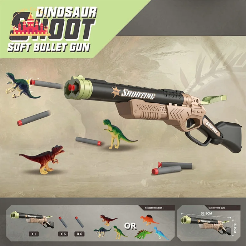 Shooting Game Set Toy 2 Ball Bullet Gun Toy With Standing Shooting Target For PK SL01A043