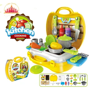 Good Selling Cooking Play Set Portable Plastic Kids Pizza Box Toy SL10D016