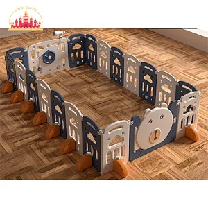 Hot Selling Folding Square Indoor Plastic 18+2 Panel Kids Playpens Safety Fence SL01F045