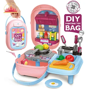 Delicious ice cream set toy plastic colored clay portable box toy SL10D079