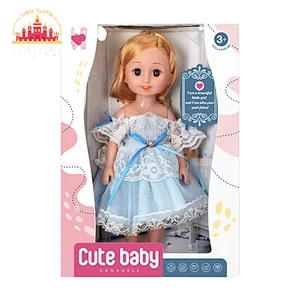 New arrival pretend play pretty girl doll toy in dress for kids SL06D019