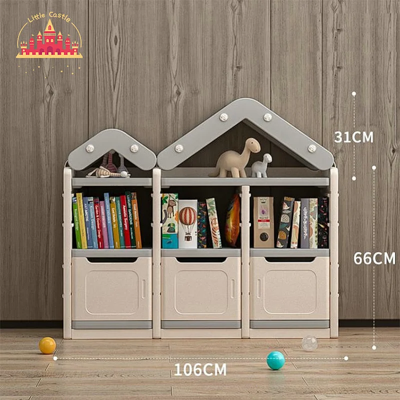 Modern Style Plastic Kids Furniture Toys Book Shelf Kids Storage Cabinet SL08C020