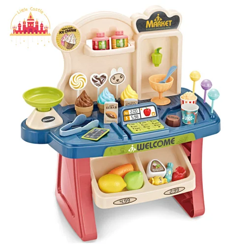 Mini Multifunctional Supermarket Counter Toy Plastic Food Toy SL10D134