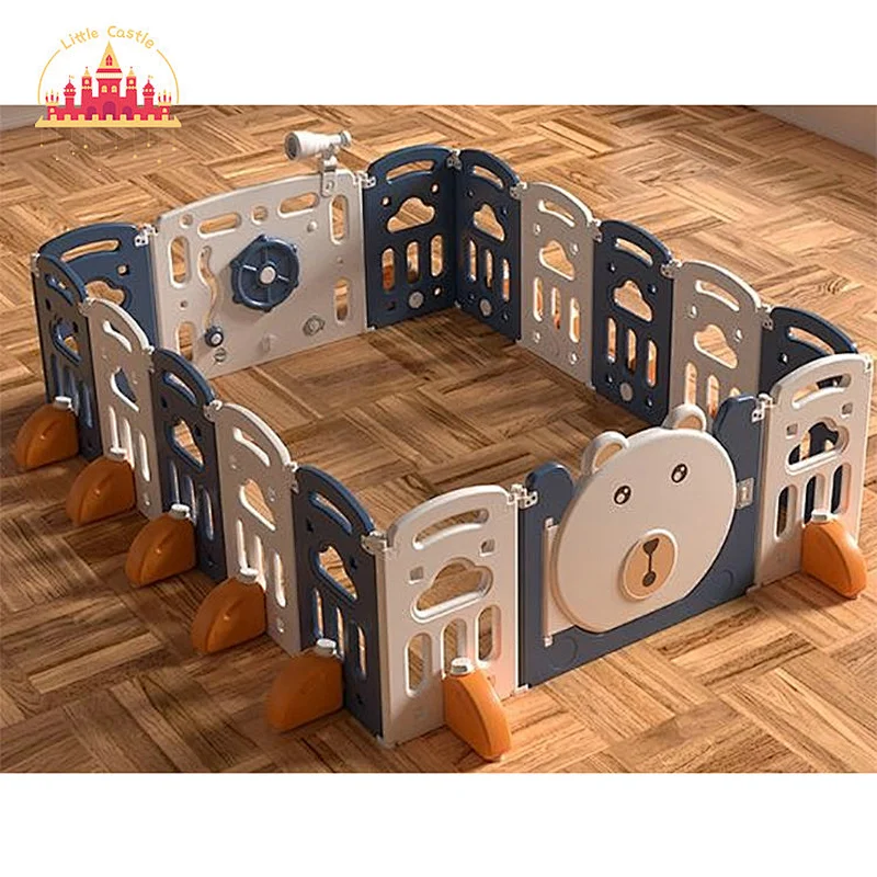 High Quality Folding Square Indoor Plastic 10+2 Panel Kids Playpens Safety Fence SL01F041