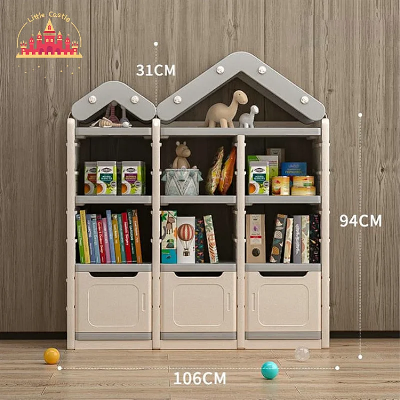 Modern Style Plastic Kids Furniture Toys Book Shelf Kids Storage Cabinet SL08C020