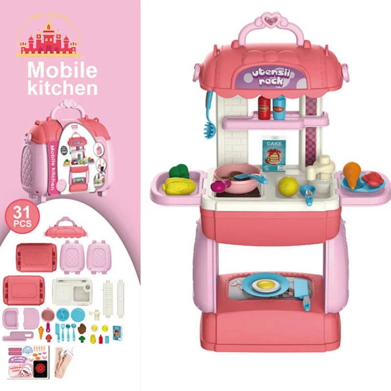 Fashion Suitcasew For Kids Beauty Pretend Play Hairdressing Table Set Toys Bag SL10D039