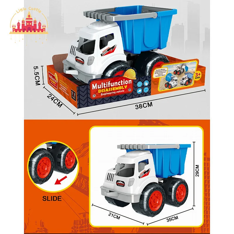 Mini Construction Engineering Car Plastic Simulation Dump Truck For Kids SL04A008