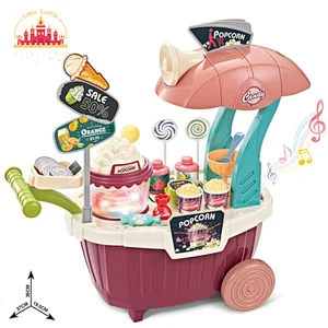 Diy Food Set Toy Educational Plastic Popcorn Cart Toy for Kids SL10D137