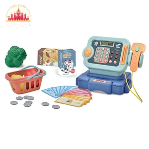 Kids Role Play Educational Baking Oven Electronic Cash Register Toy With Lights Sound SL10D458