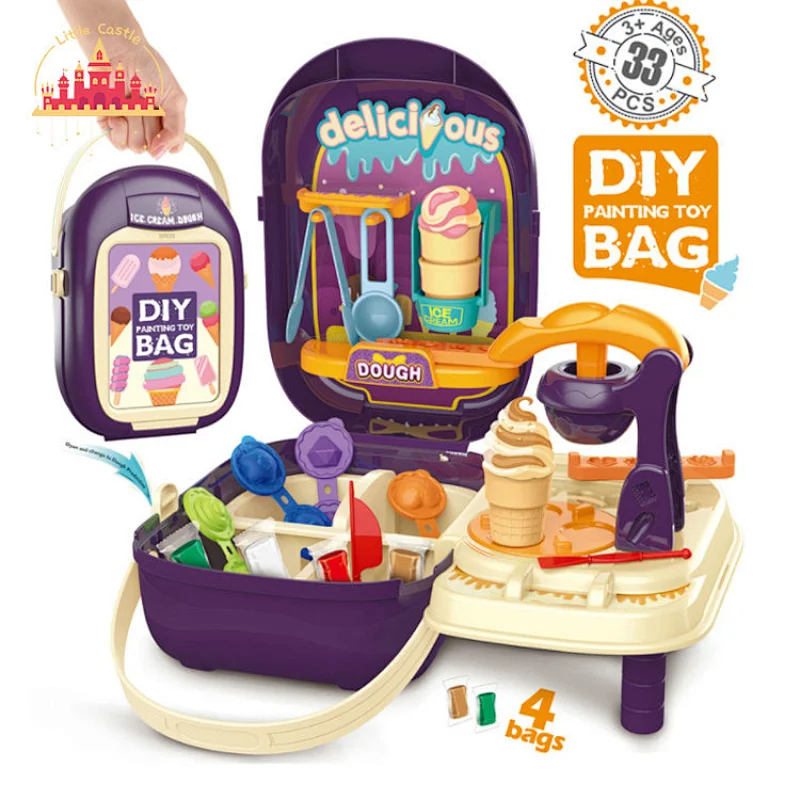 Good Sale Children Pretend Play Toy Bag Plastic Tool Carrying Case Toy SL10D077