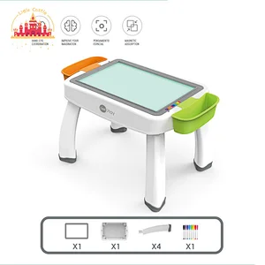 Hot Sale Kids Educational Toy Multifunctional Magnetic Block Table With Touch Light SL13E010