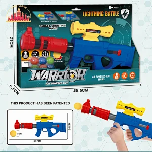 6 Pieces EVA Balls Aerodynamic Gun Toy Plastic Shooting Gun Toy For Kids SL01A030
