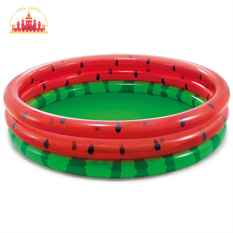 Customized plastic round pool inflatable watermelon baby pool P21A033