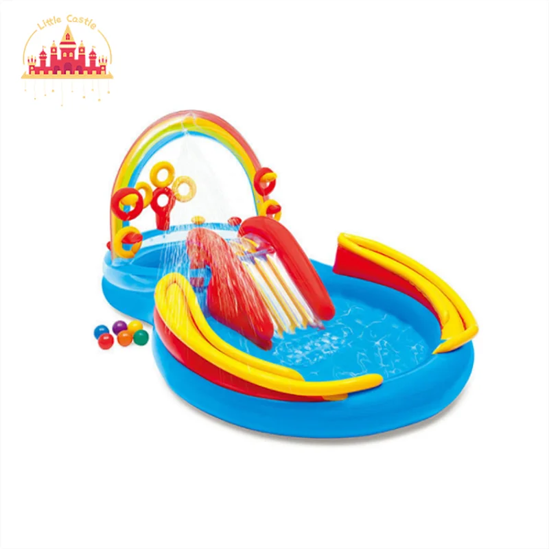 Kids Outdoor Toys Dinosaur Inflatable Swimming Pool with Slide P21A007