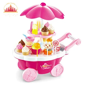 Cute children plastic shopping counter toy with multi accessories SL10D135