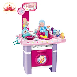 Pink Plastic Educational Toy Nurse Desk Toy With Doll for Kids SL10D112