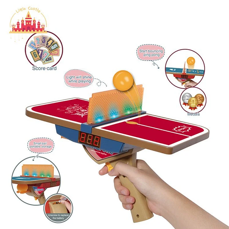 New Arrival Hand Playing Game Toy Plastic Mini Table Tennis With Light Sound For Kids SL01A118