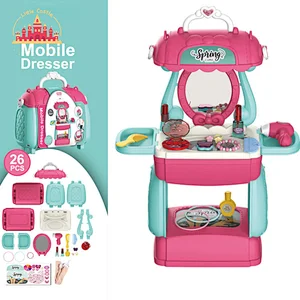 Popular 3in1 Multifunction Plastic Mobile Kitchen Set Toy For Kids SL10D041
