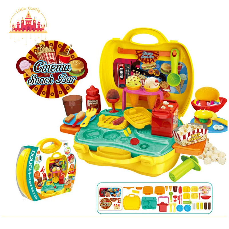 Good Selling Cooking Play Set Portable Plastic Kids Pizza Box Toy SL10D016