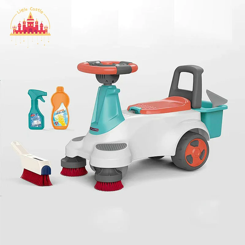 New arrival plastic multifunctional cleaning toys ride-on car for kids SL10D428