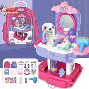 Funny Game 2 In 1 Plastic Pet Play Set Table and Backpack Combination SL10D030