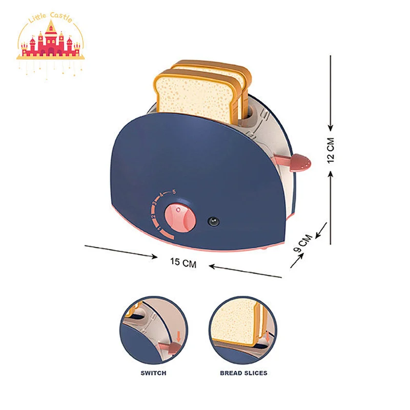 Mini Cildren Pretend Kitchen Play Plastic Bread Toaster Toy For Kids SL10D352