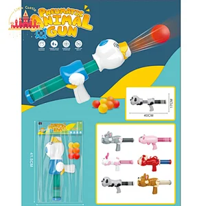 New Arrival Aerodynamic Gun Toy Plastic Double Shooting Gun Toy With Music Light For Kids SL01A038