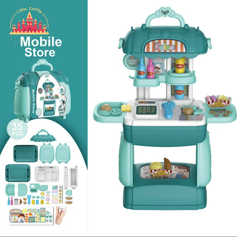 Fashion Suitcasew For Kids Beauty Pretend Play Hairdressing Table Set Toys Bag SL10D039