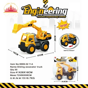 Wholesale Kids Diy Assembly Serie Plastic Educational Simulation Excavator Truck Toy SL04A001