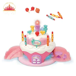 Kids Pretend Play Game Plastic Electric Musical Induction Lifting Birthday Cake Toy SL10D456