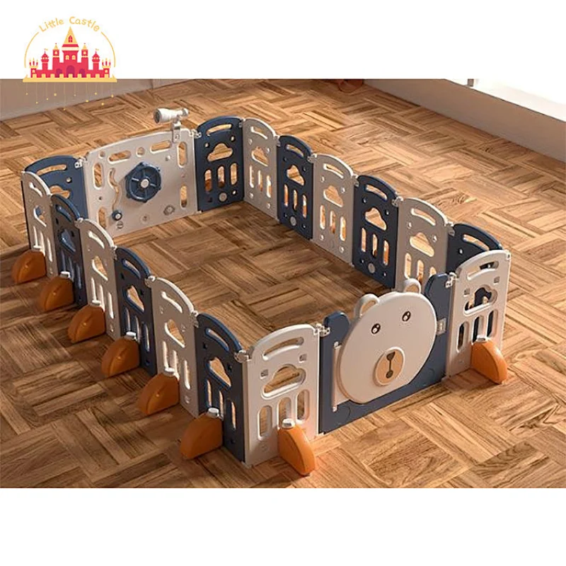 Hot Selling Folding Square Indoor Plastic 18+2 Panel Kids Playpens Safety Fence SL01F045