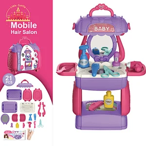 High Quality Pretend Play 3 in 1 Plastic Mobile Store Supermarket Set Toy For Kids SL10D043
