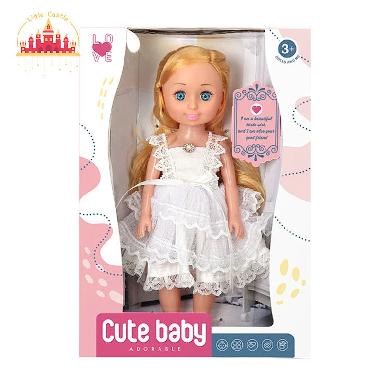 New arrival pretend play pretty girl doll toy in dress for kids SL06D019