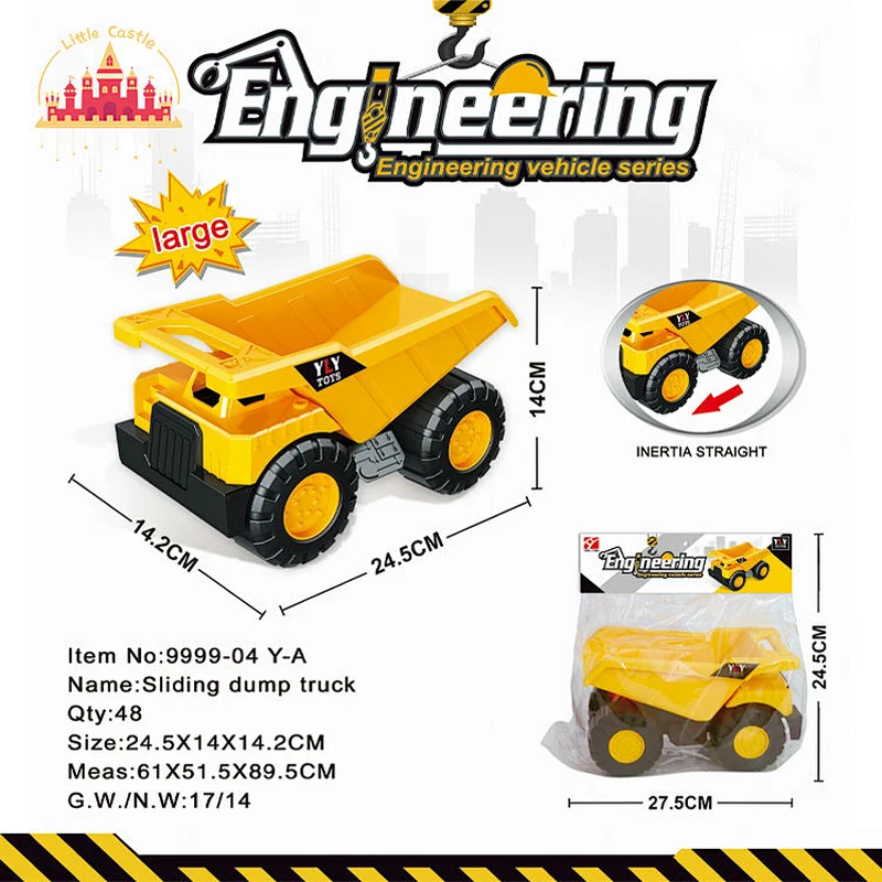 Mini Construction Engineering Car Plastic Simulation Dump Truck For Kids SL04A008