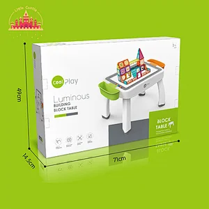 Hot Sale Kids Educational Toy Multifunctional Magnetic Block Table With Touch Light SL13E010