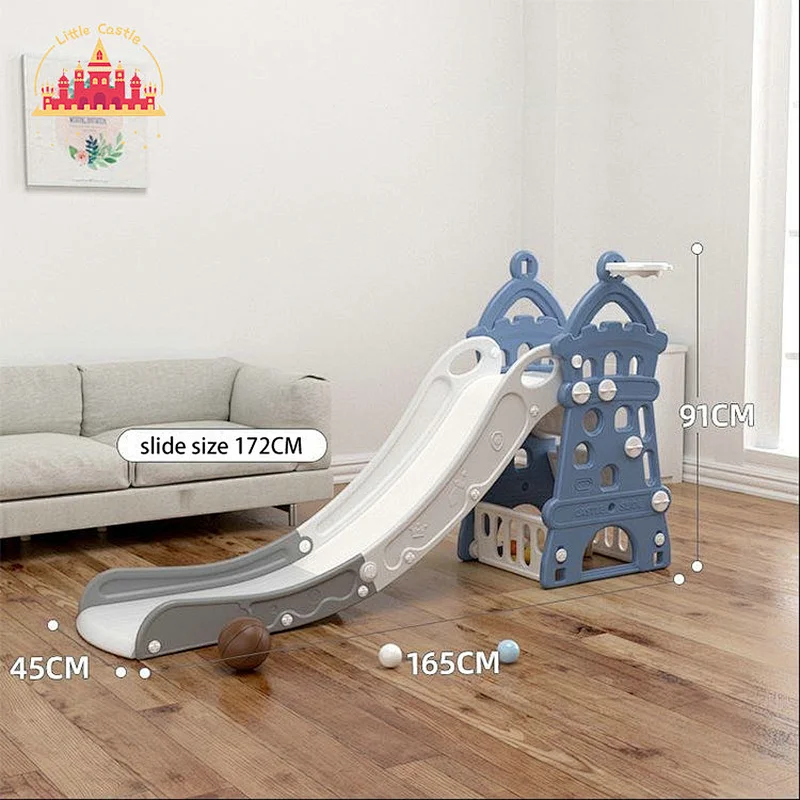 New Arrival Kids Castle Single Slides Plastic Indoor Slide for Baby SL01F038