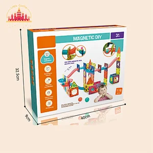 Customized Kids Educational Toy Magnetic Plastic 118 Pcs Creative Building Block Toy Set SL13E003