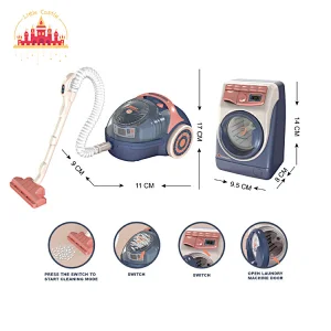 Most Popular Mini Household Appliances Toys Vacuum Cleaner With Washing Machine For Kids SL10D361