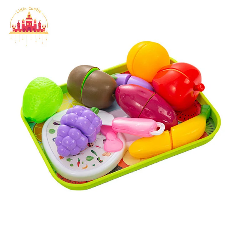High Quality Plastic Food Model Simulation Cutting Fruit Kitchen Set Toys For Kids P22A003