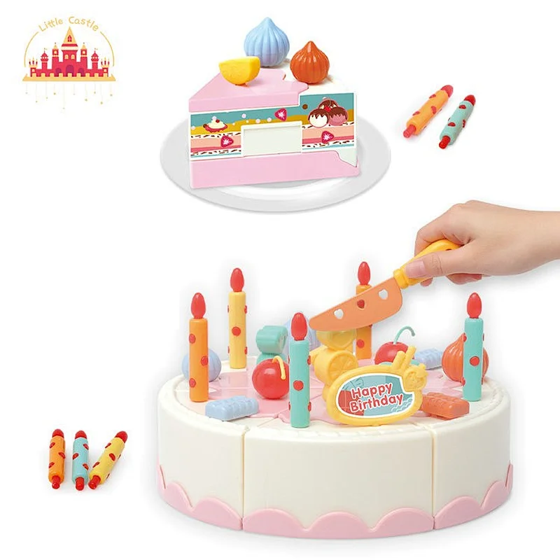 Kids Creative Pretend Play Plastic Simulation Cutting Cake Set Toy SL10B001