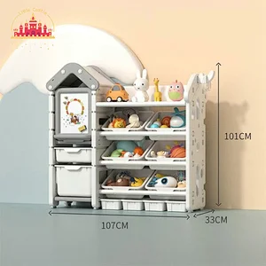 2022 Hot Sale Lovely Plastic Kids Furniture Toys Kids Storage Cabinet SL08C013