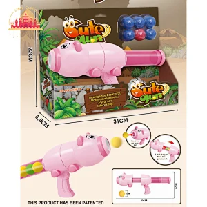 2022 Hot Selling Plastic 11 Pieces EVA Balls Animal Shooting Gun Toy For Kids SL01A029