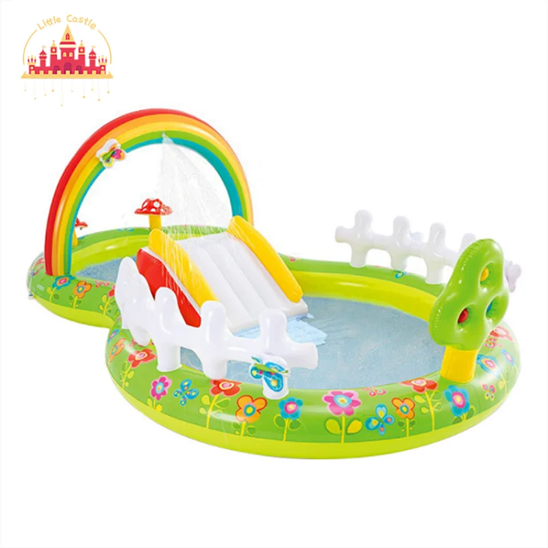 Wholesale Outdoor Inflatable Sports Swimming Pool with Football Volleyball Golf Game P21A010