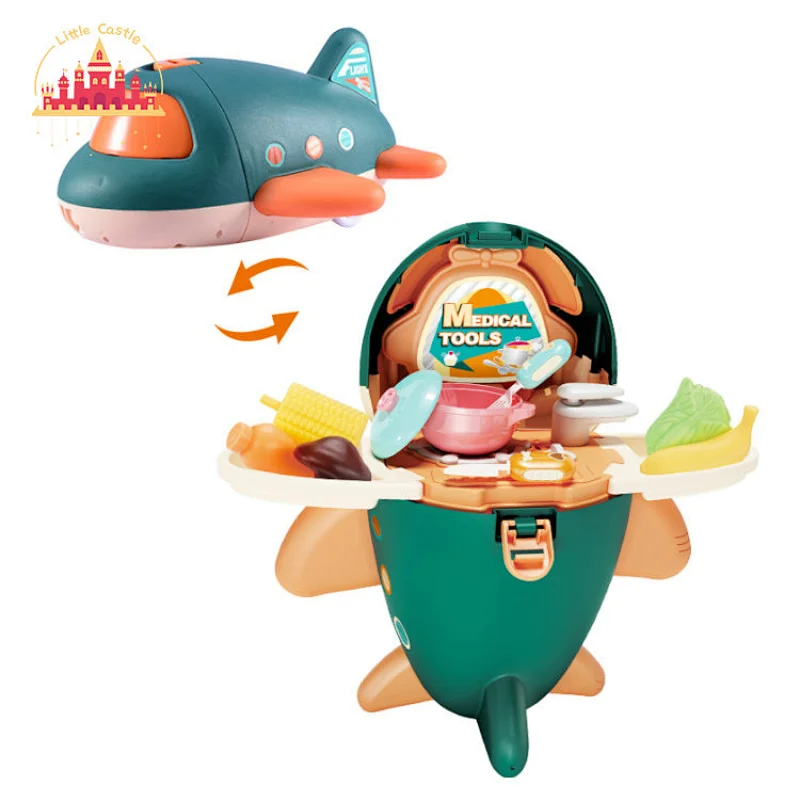 Good Sale Pink Girls Beauty Dress Up Toy Plastic Jewelry Aircraft Toy SL10D105